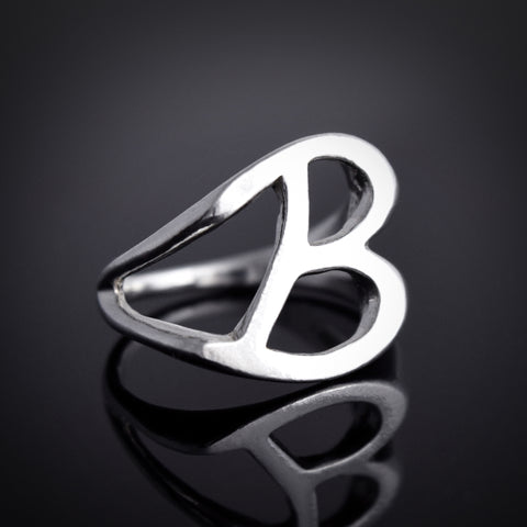 B Signet Ring