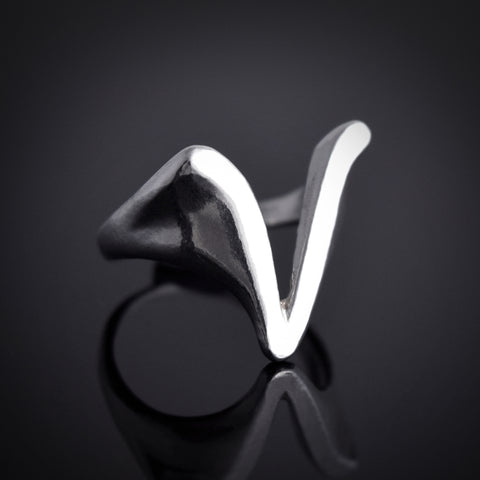 V Signet Ring